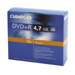 OMEGA DVD+R 4,7GB 16X SLIM CASE*10 [56823]