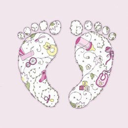 Karnet Swarovski kwadrat CL1908 Narodziny dziewcz