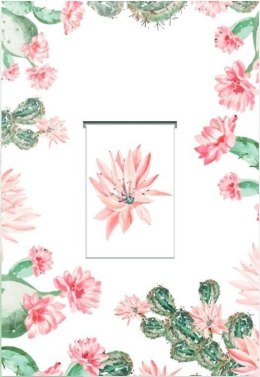 Karnet z zakładką magnetyczną + koperta Kaktus