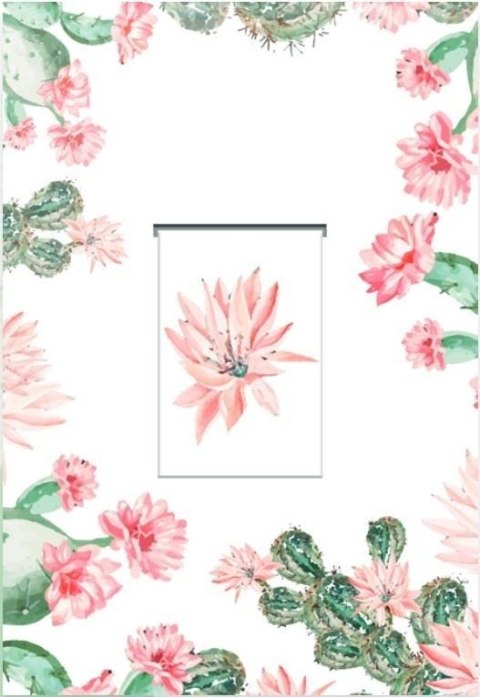 Karnet z zakładką magnetyczną + koperta Kaktus