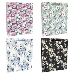 Torba prezentowa 26x32 jaśmin, czarny bez mix