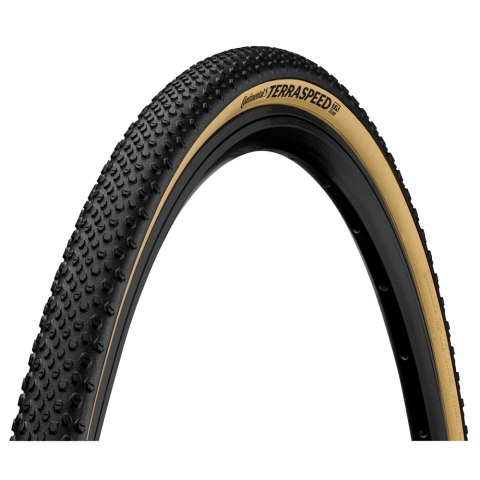 Opona gravel Continental Terra Speed ProTection BlackChili 700x35C czarno-kremowa zwijana