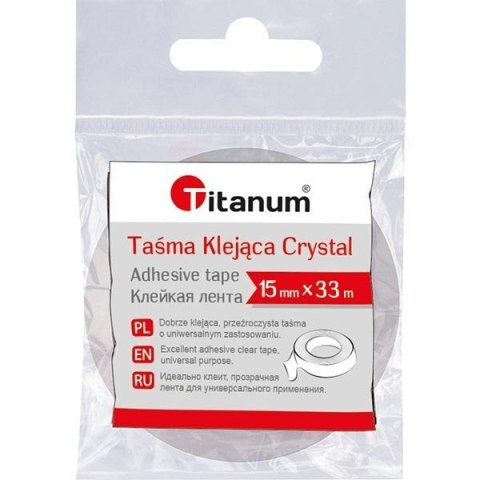 Taśma klejąca Crystal 15mmx33m