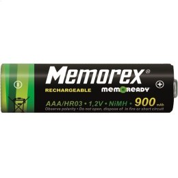 MEMOREX RECHARGEABLE ACCUMULATOR 900mAh HR3 R03/AAA x 4 BL Ready NiMH A0783