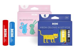 Kredki żelowe w sztyfcie 10g 6 kolorów BB Kids mix