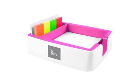 Przybornik na karteczki i wizytówki różowy BV400-R