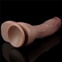 DILDO 10.5'' DUAL LAYERED PLATINUM SILICONE COCK 24-0233