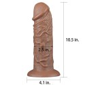 DILDO 10.5'' REALISTIC CHUBBY DILDO 24-0203