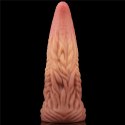 DILDO 10'' DUAL LAYERED PLATINUM SILICONE TONGUE 24-0228