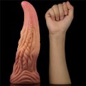 DILDO 10'' DUAL LAYERED PLATINUM SILICONE TONGUE 24-0228