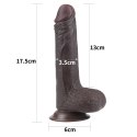 DILDO 7'' SLIDING SKIN DUAL LAYER DONG - BLACK 24-0221