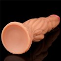 DILDO 9.5'' DUAL LAYERED PLATINUM SILICONE COCK - FLESH 24-0230