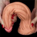 DILDO 9.5'' DUAL LAYERED PLATINUM SILICONE COCK - FLESH 24-0230