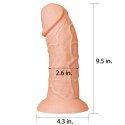 DILDO 9.5'' REALISTIC CURVED DILDO 24-0202