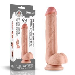 DILDO 9'' SLIDING SKIN DUAL LAYER DONG 24-0219