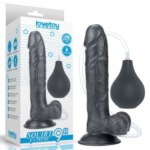 DILDO 9'' SQUIRT EXTREME DILDO - BLACK 24-0252