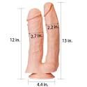 PODWÓJNE DILDO 12'' REALISTIC MEGA DOUBLE DILDO 24-0205