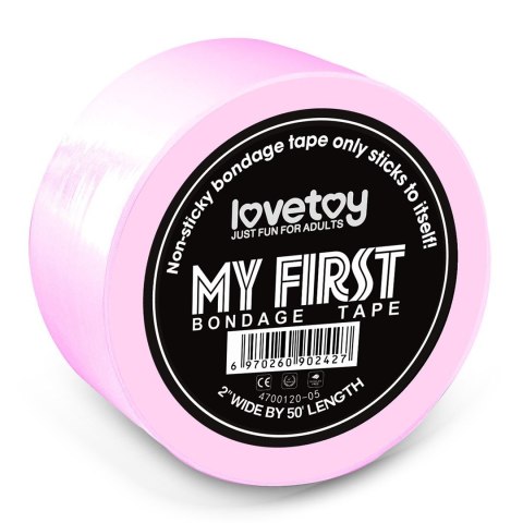 TAŚMA MY FIRST NON STICKY BONDAGE TAPE PINK 24-0190