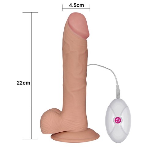 WIBRATOR 9" THE ULTRA SOFT DUDE VIBRATING 24-0285