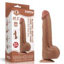 11.5'' KING SIZED SLIDING SKIN DUAL LAYER DONG 24-0341