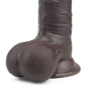 7.8'' SLIDING SKIN DUAL LAYER DONG - WHOLE TESTICLE 24-0307