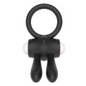 PIERŚCIEŃ POWER CLIT SILICONE COCKRING CZARNY 24-0292