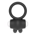 PIERŚCIEŃ POWER CLIT SILICONE COCKRING CZARNY 24-0292