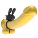 PIERŚCIEŃ POWER CLIT SILICONE COCKRING CZARNY 24-0292