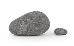 Lawa czarna otoczaki pebbles 15-20cm 1kg