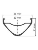 Koło MTB przednie DT Swiss EX 1700 SPLINE 29 CL 30 15/110 OEM