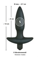 KOREK ANALNY BLACK VELVETS VIBR. SMALL PLUG 13-0559