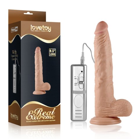 WIBRATOR 9.5" REAL EXTREME DILDO VIBRATING 24-0362