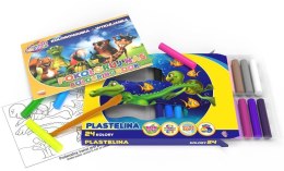 Plastelina 24 kolory + wyklejanka A5/10K