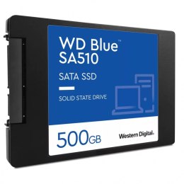 Dysk SSD WD Blue (2.5″ /500 GB /SATA III /560MB/s /510MS/s)