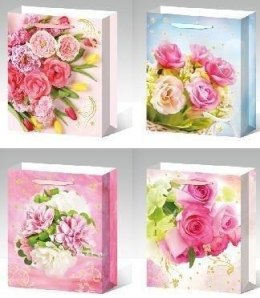 Torebka prezentowa L Kwiaty