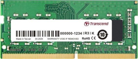 Pamięć TRANSCEND (SODIMM\DDR4\32 GB\2666MHz\1.2V\19 CL\Single)