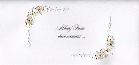 Karnet Ślub DL S33 - Dużo szczęścia