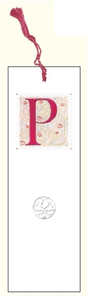 Zakładka do książki z anagramem Litera P
