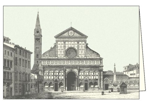 Karnet z kopertą ITW 007 Firenze Basilica S. Maria