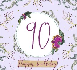 Karnet Swarovski kwadrat CL2290 Urodziny 90