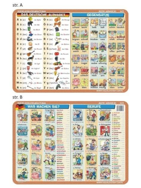 Podkładka edu. 043 -Das Alphabet, die Gegenstze..