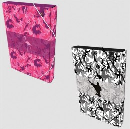 Teczka Box A4 na gumkę Camouflage mix