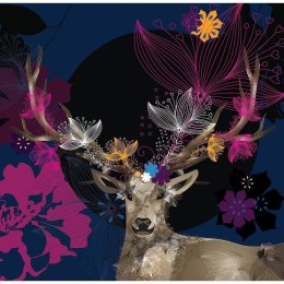 Karnet Swarovski kwadrat CL0718 Jeleń