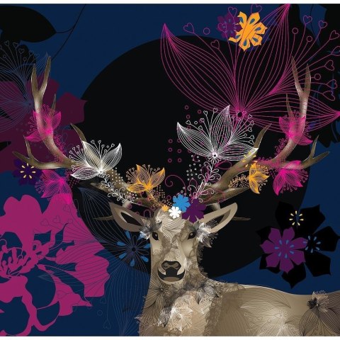 Karnet Swarovski kwadrat CL0718 Jeleń