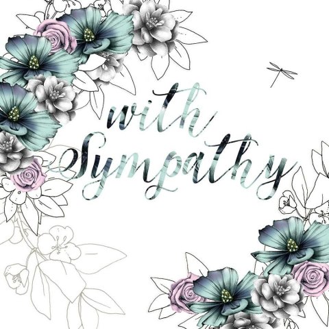 Karnet Swarovski kwadrat CL1420 Z wyrazami sympati