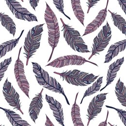 Karnet Swarovski kwadrat CL0411 Etniczne pióra