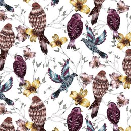 Karnet Swarovski kwadrat CL0412 Etniczne ptaki