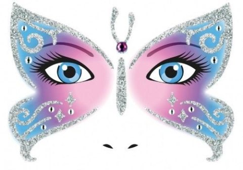 Naklejka Face Art Motyl