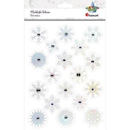 Naklejki papierowe brokat Boże Narodzenie mix