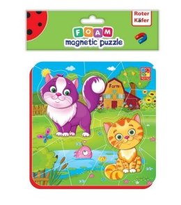 Miękkie magnetyczne puzzle Kotki na wsi